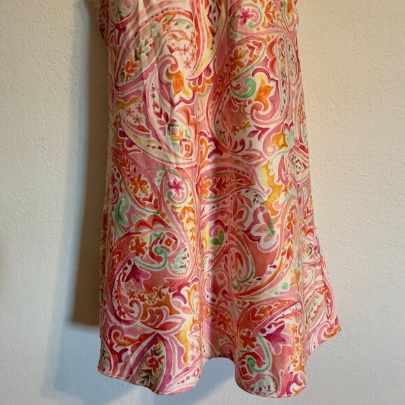 Lauren Ralph Lauren Double Strap Night Gown Size Large Colorful - Picture 3 of 12